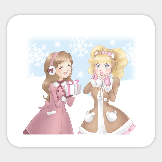 Kawaii Secret Santa Sticker by Kittykaya